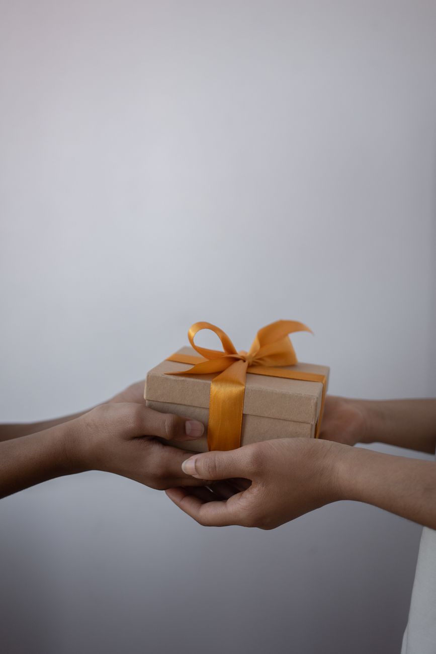 close up photo of a gift